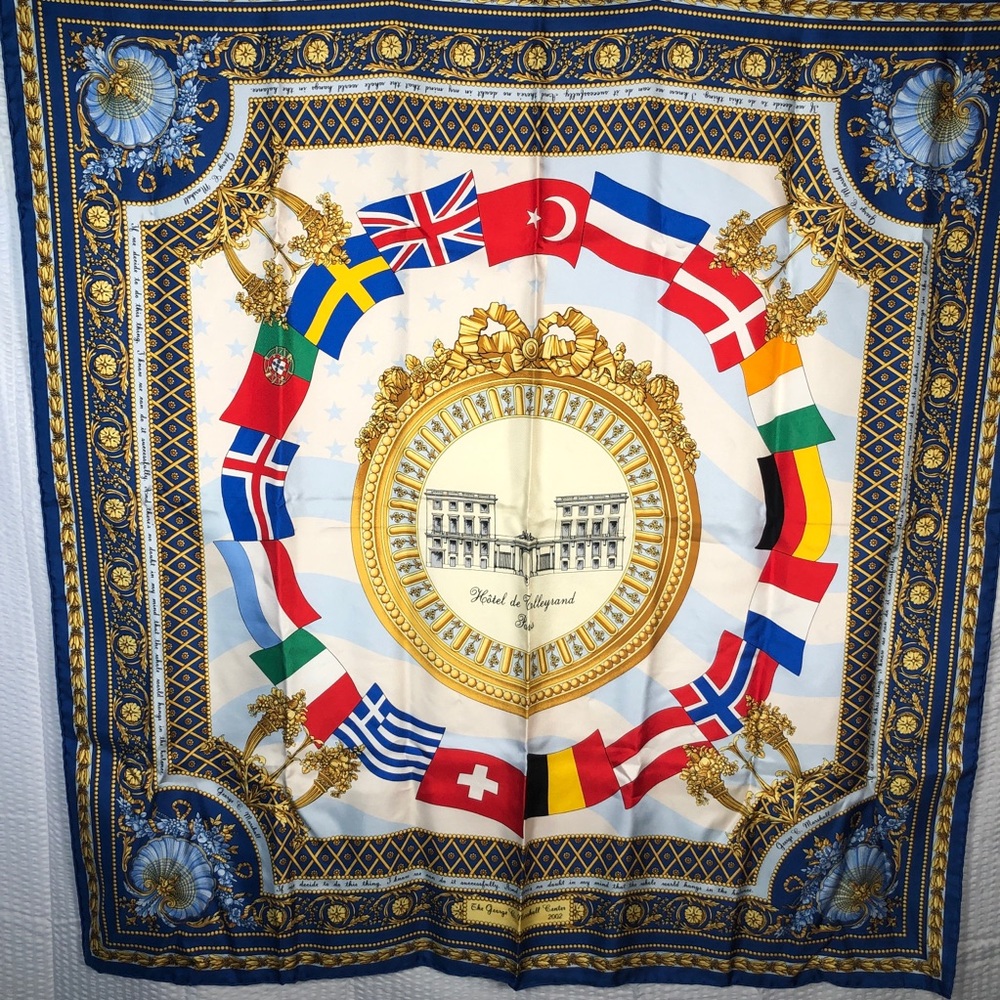 Parisian Silk Scarf Hôtel de Talleyrand Paris